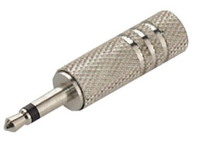 1/8in. (3.5mm) Mono Phone Plug, Metal  Back Shell